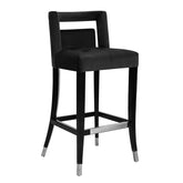 Hart Black Velvet Bar Stool Model: TOV-D68245